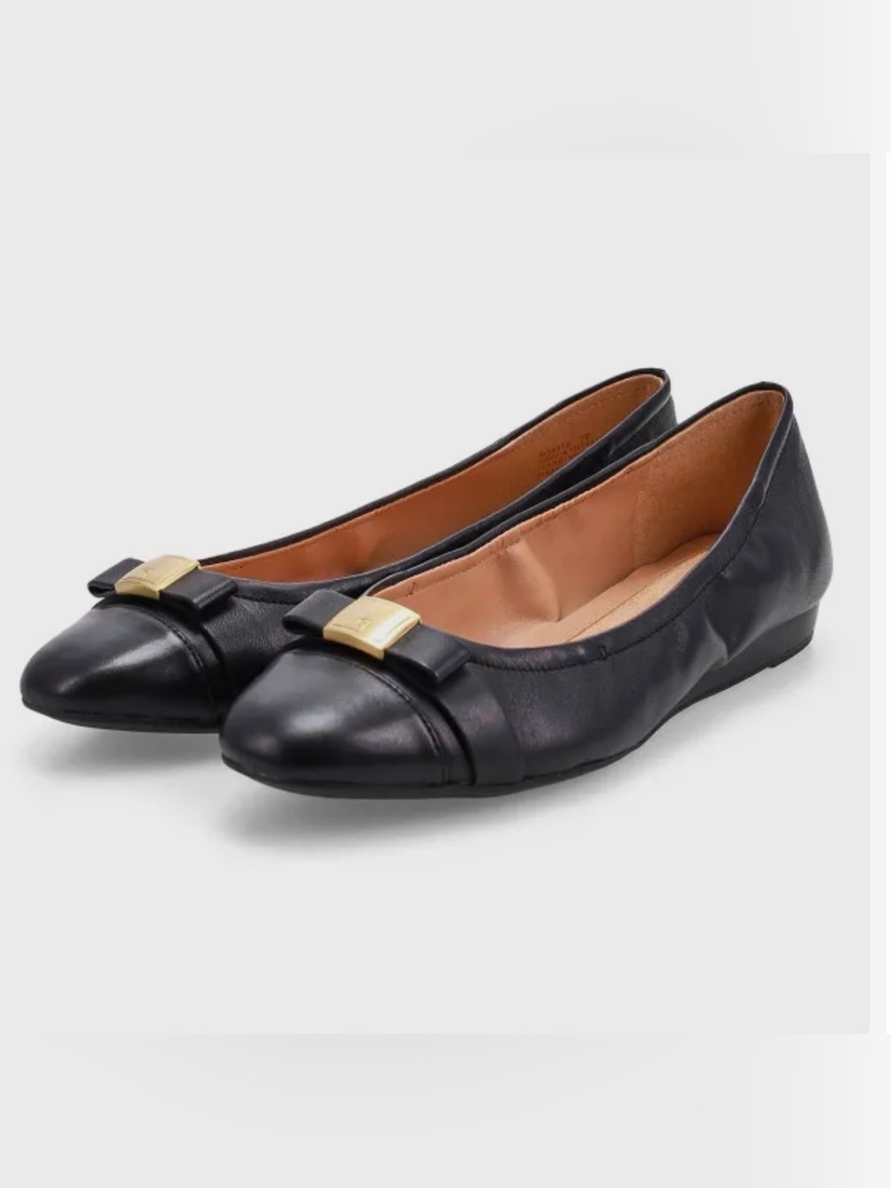 Cole Haan Tali Bow Ballet Flats – Black Leather – Size 7.5